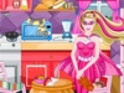 giocare Super Barbie Kitchen Cleaning