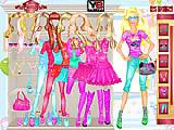 giocare Barbie room dress up
