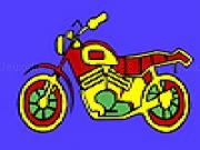 giocare Simple colorful motorcycle coloring