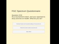 Play FGC Spectrum questionnaire now