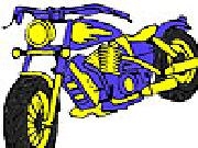 giocare Big blue motorbike coloring