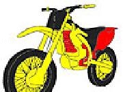 Play Faster red motorbike coloring now