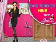 Cute teacher nina