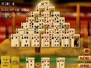 Play Pyramid solitaire mummy's curse now