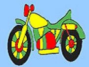giocare Fast colorful motorbike coloring