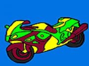 giocare New and fast motorbike coloring