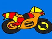 giocare Small colorful motorbike coloring