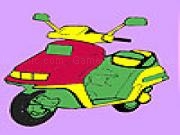 Play Fast street motorbike coloring now