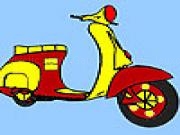 giocare City motorbike coloring