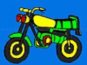 giocare Big red motorcycle coloring