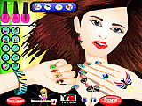 Play Rainbow nail makeover now
