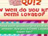 Play Quiz - do you know demi lovato now