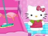 Play Hello kitty house cleaning and makeover now