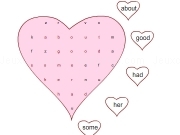 Play Sight words word search heart now