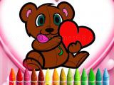 Play Animals valentine coloring now