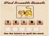 Play Word scramble animals now
