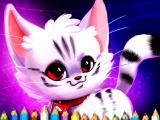 Play Cute kitty coloring now