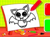 Play Easy kids coloring bat now