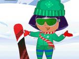 giocare Dora ski winter dressup