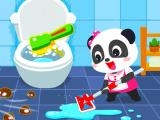 giocare Baby panda house cleaning now