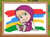 giocare Masha and the bear coloring book now