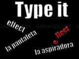 giocare Type it