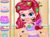 giocare Messy little mermaid makeover-game now