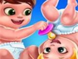 giocare Baby twins caring day