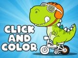giocare Click and color dinosaurs