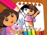 giocare Dora the explorer the coloring book