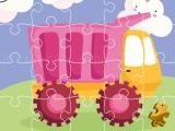 giocare Cute kids trucks jigsaw