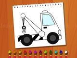giocare Coloring book: excavator trucks now