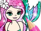 giocare Mermaid coloring book glitter now