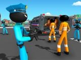 giocare Us police stickman criminal plane transporter game now