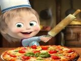 giocare Masha and the bear pizzeria ! pizza maker game onl