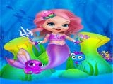 giocare Cute mermaid girl dress up