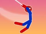 giocare Super hero flip: spider stickman hook