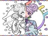 giocare Anime girls coloring book: pop manga coloring