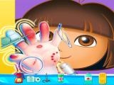 giocare Dora hand doctor fun games for girls online now