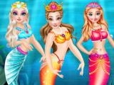 giocare Princess mermaid style dress up