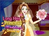 giocare Long hair princess wedding dress up