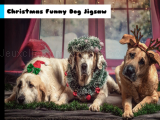 giocare Christmas funny dog jigsaw