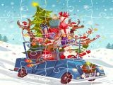 giocare Xmas trucks jigsaw