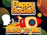 giocare Flappy rocket playing with blowing to mic