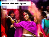 giocare Indian girl holi jigsaw now