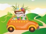 giocare Bunnies driving cars match 3