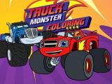 giocare Blaze monster truck coloring book now