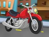 giocare Cartoon motorbike jigsaw